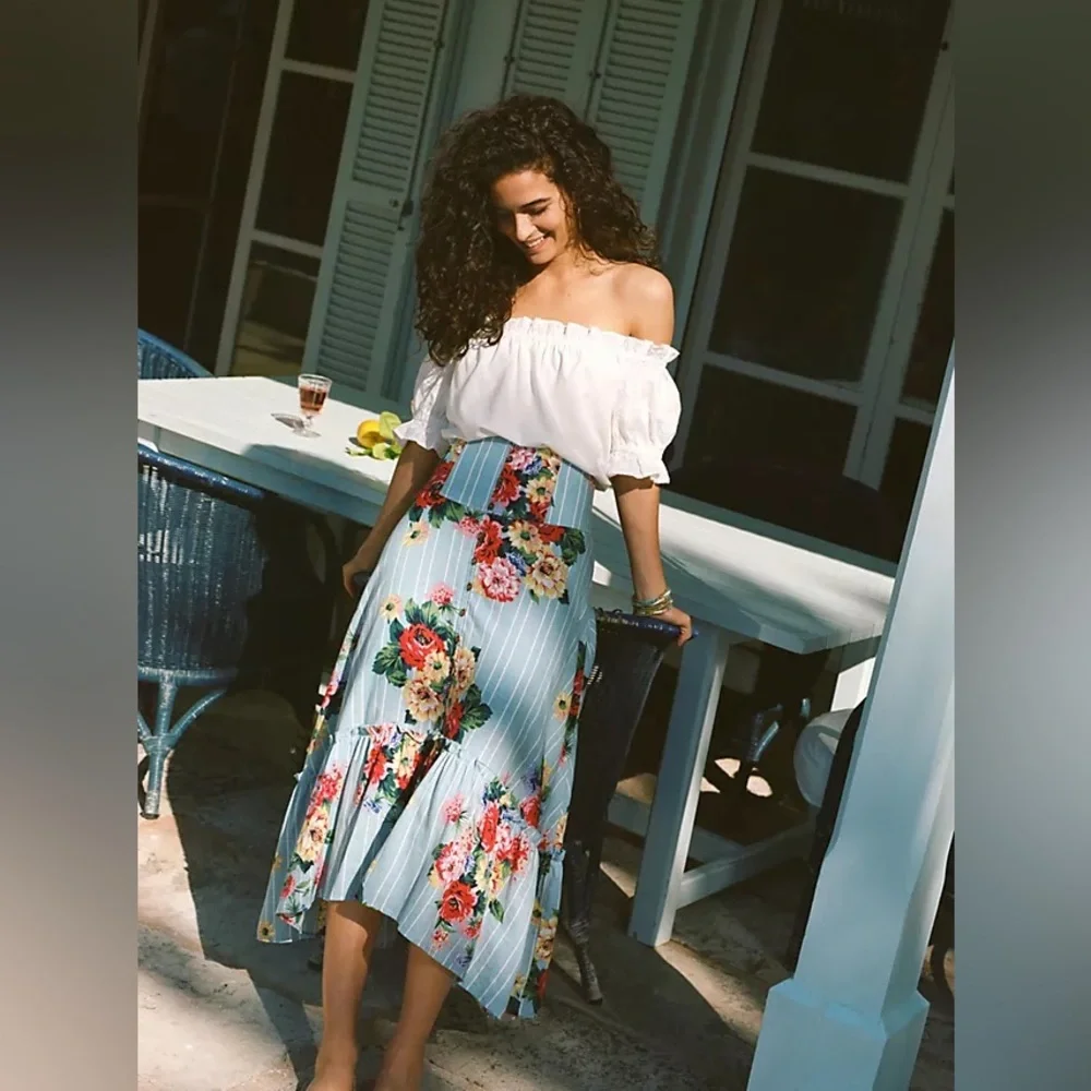 Maeve by Anthropologie Claudette Midi Skirt - Picture 2 of 9